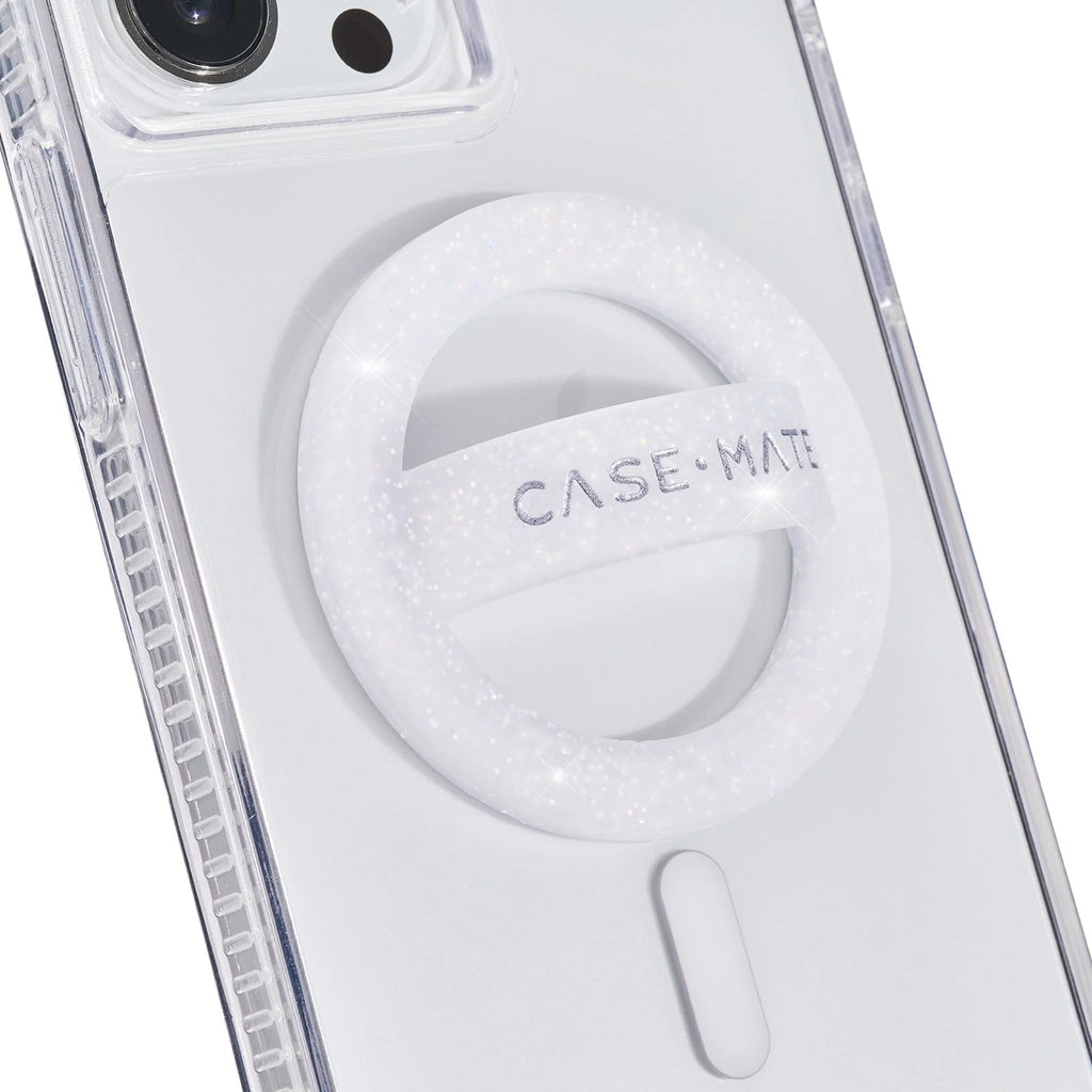 Magnetic Soft Loop Grip [Magsafe Compatible] Phone Ring Holder for Iphone 14 13 12 Pro Max - Sparkle